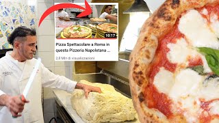 Pizzaiolo Napoletano ci mostra come prepara limpasto con biga per la sua Pizza Napoletana a Roma [upl. by Eckart]