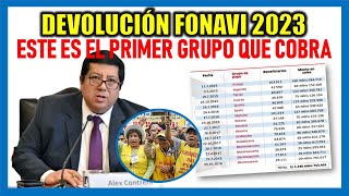 DEVOLUCIÓN FONAVI 2023 Este es el primer grupo de FONAVISTAS que cobrará el 14 de diciembre 2023 [upl. by Phillida]