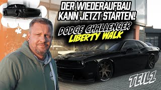 Der Wiederaufbau kann starten Dodge Challenger Libertywalk 30✖ Top Secret Tuning [upl. by Sidnarb]