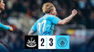 HIGHLIGHTS BOBB THE HERO AS CITY PRODUCE LASTGASP WIN  Newcastle 23 Man City  Premier League [upl. by Bree195]