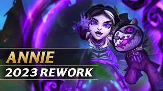 ANNIE REWORK 2023 Gameplay Spotlight Guide  League of Legends [upl. by Ertnod]