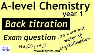 Back titration calculations tricky Alevel chemistry [upl. by Caroline]