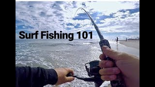 Beach Fishing Tutorial  Surf Fishing the Easiest Way Tips and 101 [upl. by Baecher498]