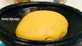 How To Make Powder And Plantain FuFu [upl. by Rempe558]