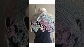 con i colori della primavera crochet scarf scialli [upl. by Aicenert]