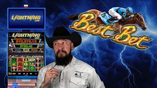 Lightning Link ⚡️ Best Bet 🐎 A High Volatile Slot 🎰 Live Play [upl. by Nnayr]