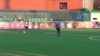 RAAL La Louvière Women  R Union SG on 14092024 shot Catinus saved by the goalkeeper [upl. by Nal475]