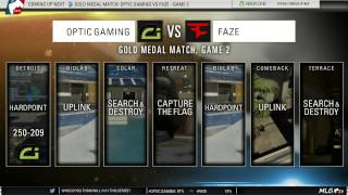 OpTic Gaming vs FaZe  GOLD Medal Match MLG XGames Austin 2015 [upl. by Arvad]