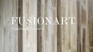 FUSIONART porcelain tiles with exposed woodcement effect [upl. by Arihay]