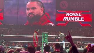 2024 WWE Men’s Royal Rumble entrances  ending  live crowd reaction [upl. by Adnahsam]