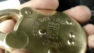 Unlocking the US MAIL Street Letter Box padlock VERY EXCITING [upl. by Ardnazil362]