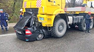 Insane Car Crash 2024  VERY Idiots Dangerous Truck Driving Skill Fails amp Bad Day at Work 2024 [upl. by Gwendolin227]