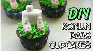 MAKKELIJKE BUNNY BUTS CUPCAKES VOOR PASEN  CRAFTMAMA BAKT [upl. by Eyr]