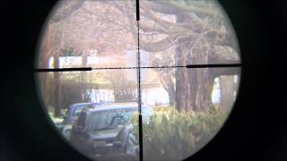 Leapers UTG 39x32 CQB Bug Buster Rifle Scope showing parallax [upl. by Gawain]