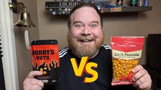 Nobbys Nuts VS Home Bargains Chilli Peanuts [upl. by Landahl532]