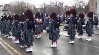 Ballater amp District Pipe Band Remembrance Sunday 2011 [upl. by Eidoc]