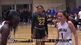 High School Girls Basketball DeLaSalle vs Dowling Catholic [upl. by Entirb]