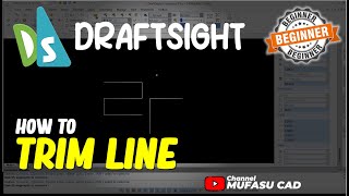 Draftsight How To Trim Line [upl. by Guthrey]