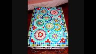 MosaiquismoMesa con mandalas en venecitas [upl. by Karlee]