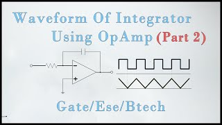 Waveform Of Integrator  Opamp  Lec 12 [upl. by Yeltsew]