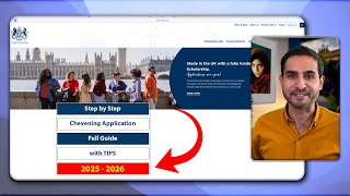 How To Fill The Chevening Scholarship Application Form 2025  Step by Step Guide [upl. by Jezabelle94]