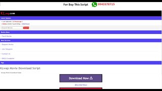 KLwap Movie Download Site Php Script [upl. by Lothario]