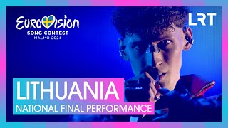 Silvester Belt  Luktelk  Lithuania 🇱🇹  National Final Performance  Eurovision 2024 [upl. by Bowie]