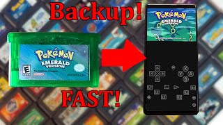 How to Backup your GBA RomsSaves in under 30 Seconds 2022 Pokémon Final Fantasyetc [upl. by Ahseeyt]