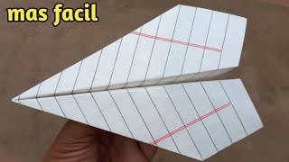 Como hacer EL AVION DE PAPEL QUE MEJOR VUELA  Aviones De Papel  Paper Airplane [upl. by Neufer974]