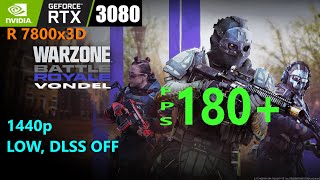 Warzone 2 RTX 3080 Ryzen 7 7800x3D 1440p LOW DLSS OFF  VONDEL [upl. by Everard]