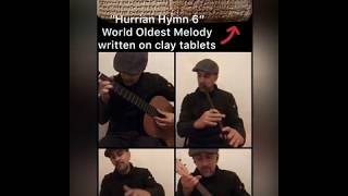 World’s oldest written song Hurrian Hymn 6 with Handpan Kaval flute Ukulele amp Guitar [upl. by Klimesh]