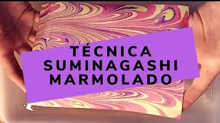 Técnica Suminagashi o Marmolado [upl. by Philander]