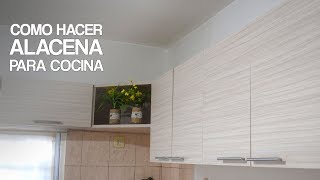 COMO HACER ALACENA INTEGRAL  PARA COCINA  PROYECTO MUEBLE [upl. by Erbes]