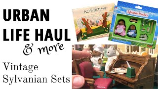 📦 MORE Vintage Sylvanians Vole Sewing set Urban Life furniture and rare Calico Critters items [upl. by Roana]