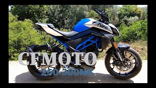 CFMOTO 250 300 NK review  Kokkina Fegaria test [upl. by Kama]