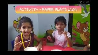 ACTIVITY  PAPER PLATE LION NURSERY CLASS [upl. by Anaerol]