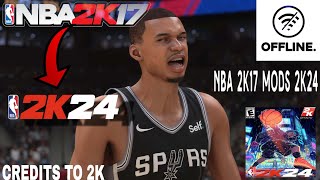 NBA 2K17 TO 2K24 UPDATED ROSTER  NO NEED F1VM  NO ONLINE PASS  UNCLE TIKYO [upl. by Woodhead578]