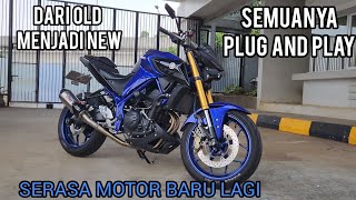 REVIEW MOTOR Hasil Modifikasi dan Convert Yamaha MT25 Old Menjadi Yamaha MT25 New  PLUG AND PLAY [upl. by Siraved]