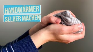 Handwärmer selber machen ohne Nähmaschine  DIY Taschenwärmer [upl. by Rats]