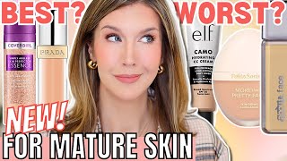 5 BEST amp WORST New Foundations for Mature Skin 2024  Foundation Roundup [upl. by Ymas929]