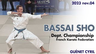 BASSAI SHO  2023 nov04  Karate French Championship  Cyril Guénet [upl. by Surovy356]