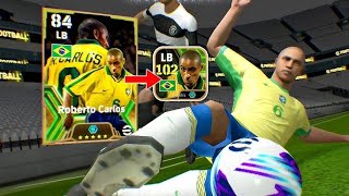 Roberto carlos 102 de overall 🔥🇧🇷😱 efootball efootball2024mobile shortsefootball viral gols [upl. by Arodoet]