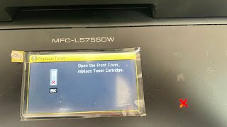 How to reset my Brother MFC L5755DW toner cartridge [upl. by Neleh]