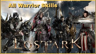 Lost Ark All Warrior Classes Skills amp CustomisationTripods Gameplay With Timestamp [upl. by Notselrahc]