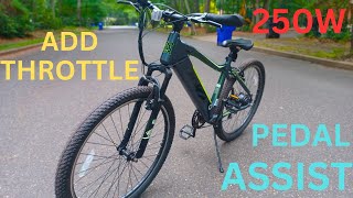 how to add a THROTTLE onto a PEDAL ASSIST bike [upl. by Tsui]