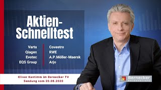 AktienSchnelltest inkl VARTA EVOTEC RWE Covestro usw [upl. by Harms496]