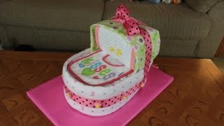 Bassinet Diaper Cake How To Make [upl. by Brie263]