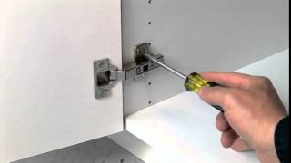 Full Overlay Frameless Cabinet Door Hinge Adjustment Guide by Dura Supreme Cabinetry [upl. by Nodnarg]