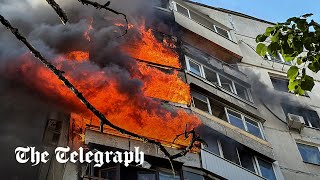 Russia hits Kharkiv playground and apartments with guided bombs [upl. by Malamut]