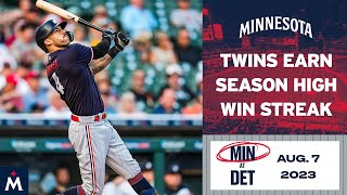 Twins vs Tigers Game Highlights 8723  MLB Highlights [upl. by Llevram]